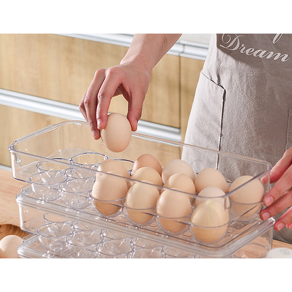 프레쉬 18구 투명 계란케이스 에그 달걀보관함